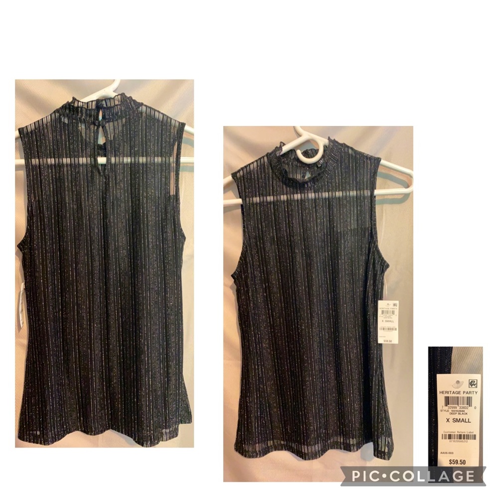 INC black dress top new with tags